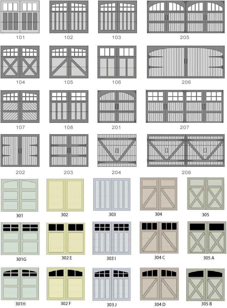 Wood Custom Paint Grade Radford Garage Doors