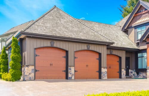 How do I add a curb appeal to my garage door?